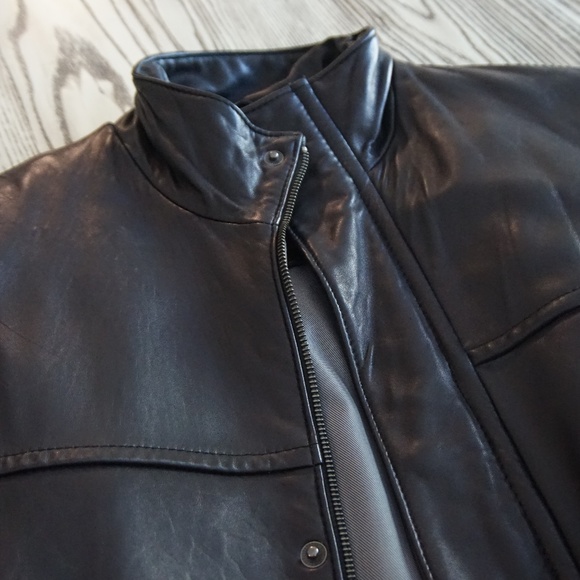 IZOD GENUIN LEATHER JACKET - Picture 2 of 8